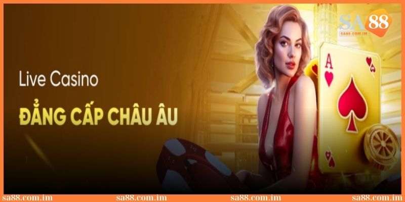 Sảnh game live casino 1 trong những danh mục nổi bật tại nhà cái Sky88