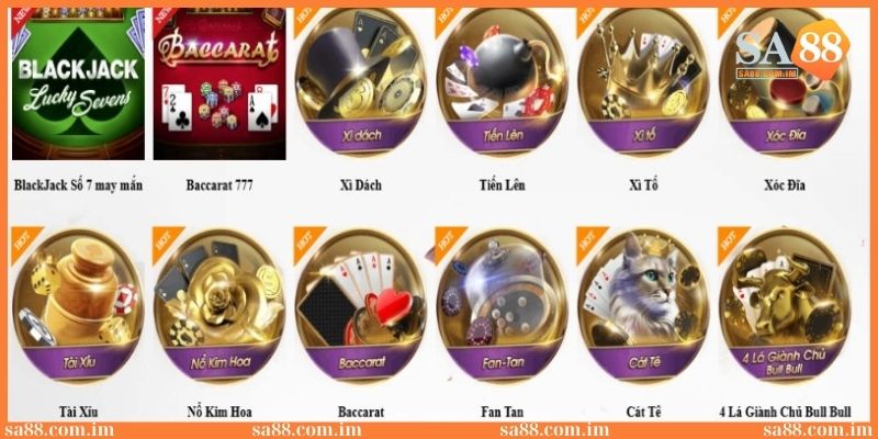 Hơn 100 tựa game bài hấp dẫn với đa dạng thể loại